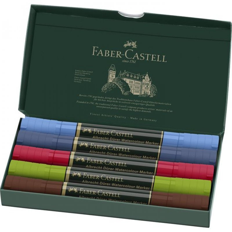 Faber-Castell Watercolor Markers - Urban Sketching Wallet of 5