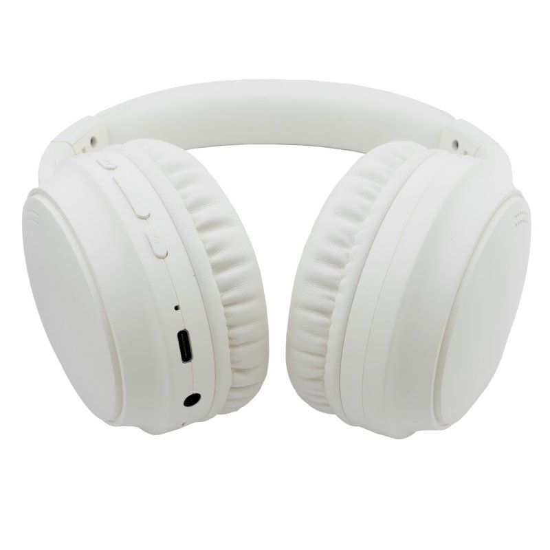 CoolBox AIR-40 Casque Avec fil &sans fil Arceau Appels/Musique USB Type-C Bluetooth Beige