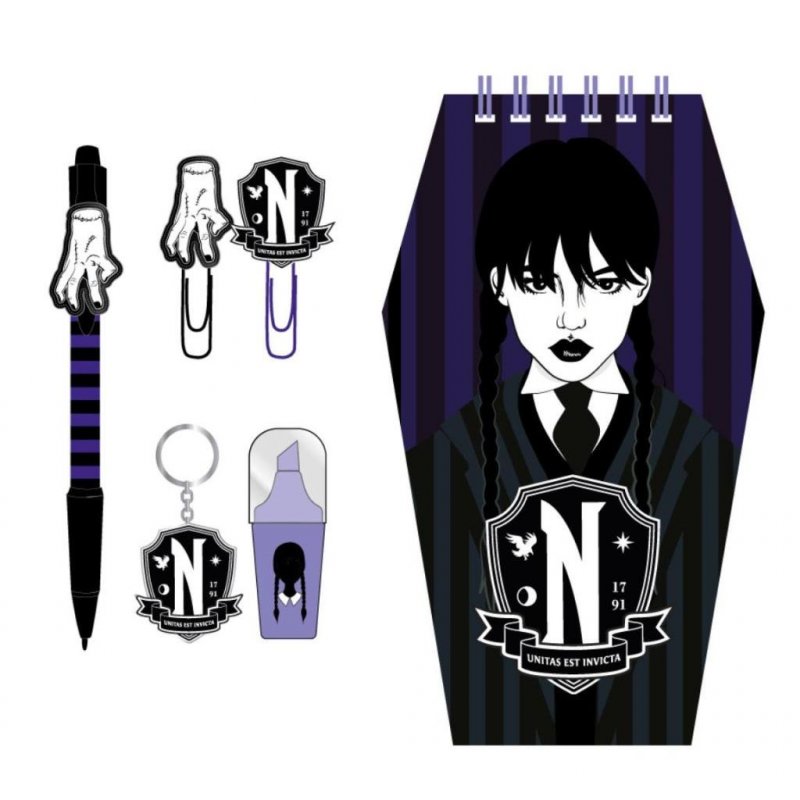 MERCREDI - Boîte de Papeterie - 6 pc.