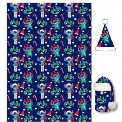 LILO & STITCH - Couverture Flanelle 110x140cm Chapeau - Stitch