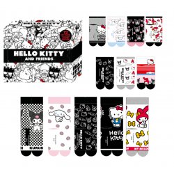 HELLO KITTY & Friends - Gift Box - 12 Paires de Chaussettes (T 35-41)