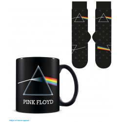 Pink Floyd - Coffret cadeau avec tasse 315ml et paire de chaussette EU 41-45 The Dark Side of the Moon