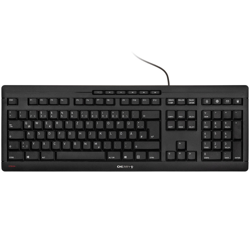 Cherry compatible Stream Keyboard 2019 Tastatur - schwarz