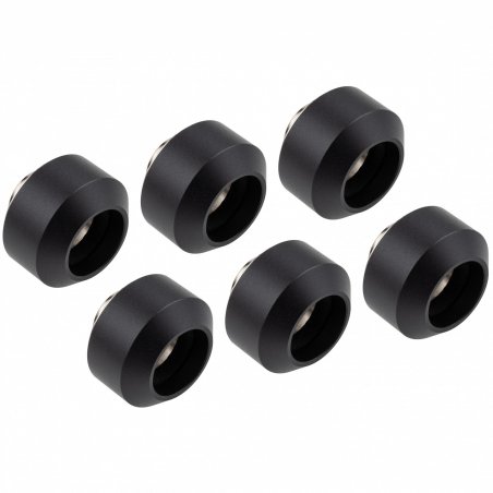Optimus Hardtube Fittings, 14mm, 6er Pack mit Werkzeug - schwarz