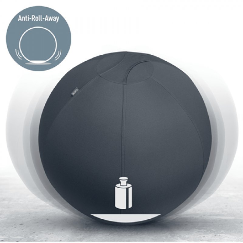 Leitz - Ergo Balance ball anti-roll-away 55cm - Dark grey