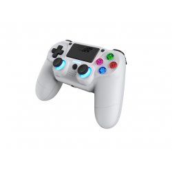 DragonShock - Manette sans fil Bluetooth MIZAR Blanche pour PS4, PC et Mobile