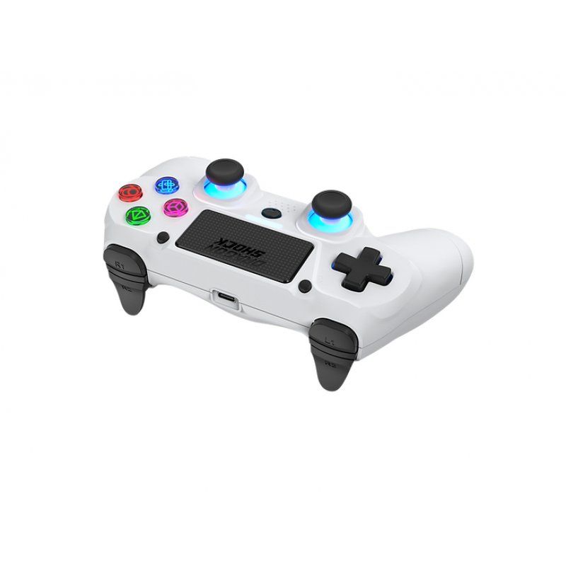 Dragonshock Mizar Blanc Bluetooth Manette de jeu Analogique/Numérique PlayStation 4