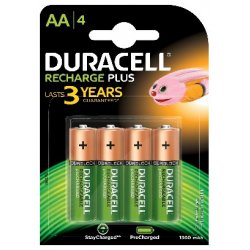 Duracell 4 LR06 1300mAh Batterie rechargeable Hybrides nickel-métal (NiMH)