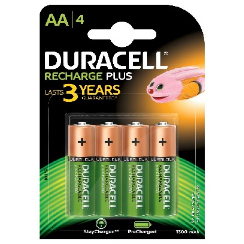 Duracell 4 LR06 1300mAh Rechargeable battery Nickel-Metal Hydride (NiMH)