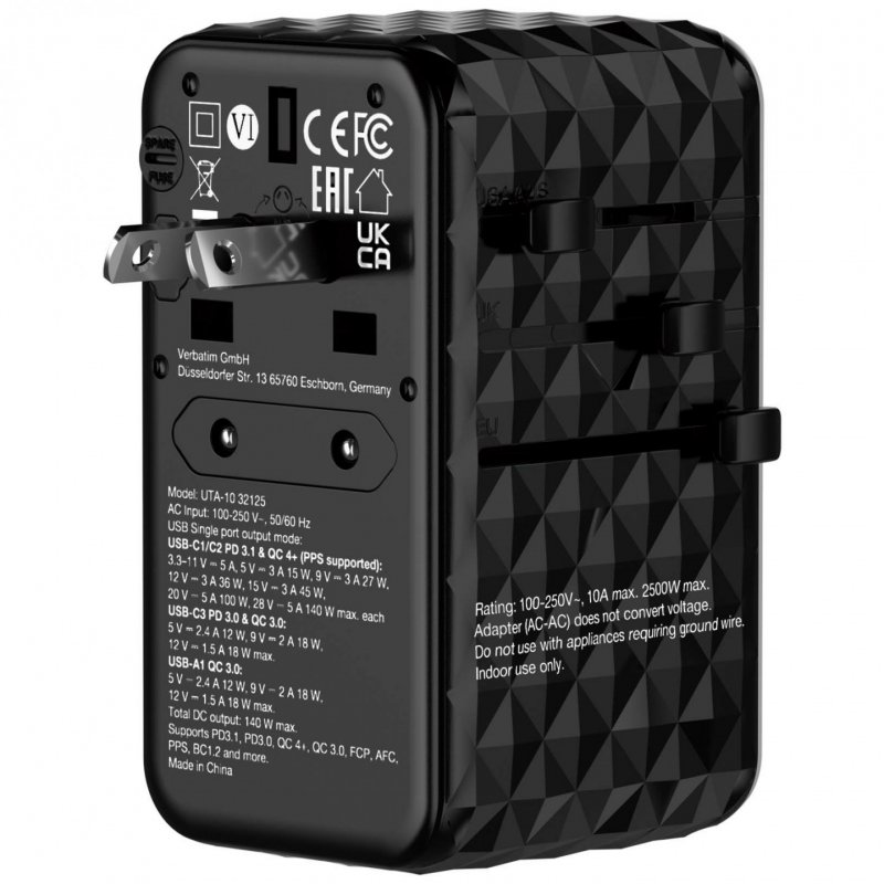 VERBATIM ADAPTATEUR VOYAGE UTA-10