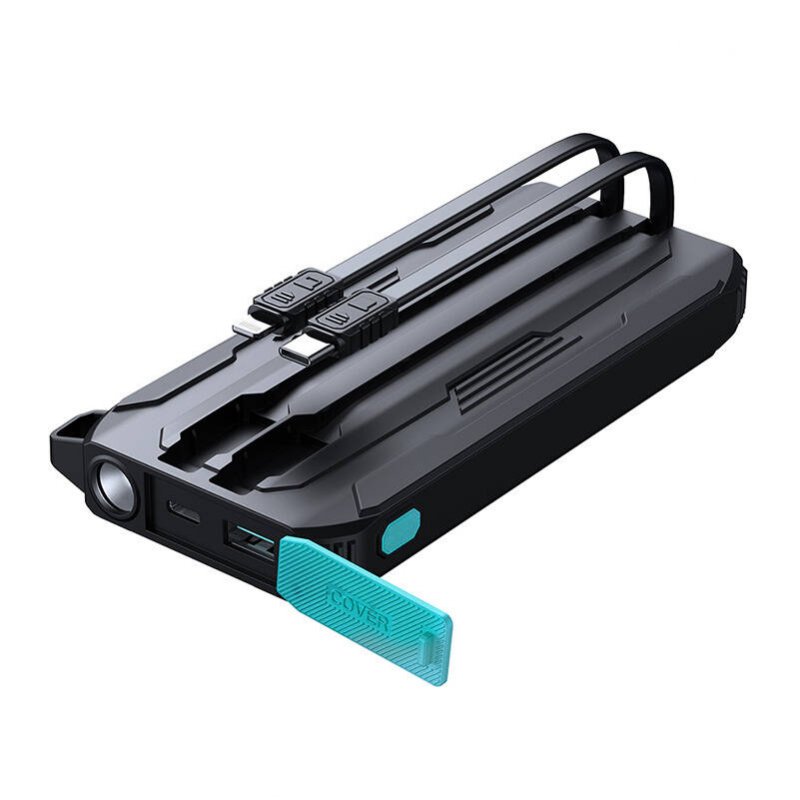 Powerbank Joyroom JR-L017 10000mAh, 22.5W, with Lightning USB-C cable (black)