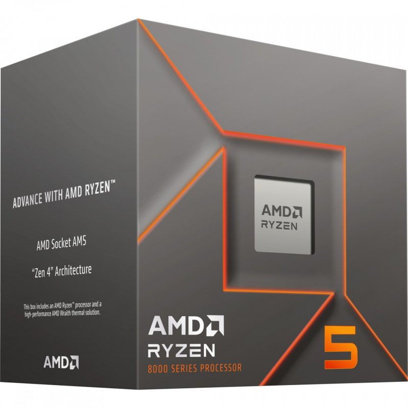 RYZEN 5 8400F AI 4.70GHZ 6 CORE SKT AM5 22MB 65W BOX