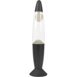 iTotal - Color-changing LED Lava Lamp - Black Base and White Wax (XL2678)
