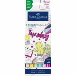 Faber-Castell - Sketch Marker Gofa 6ct set Kawaii (164811)