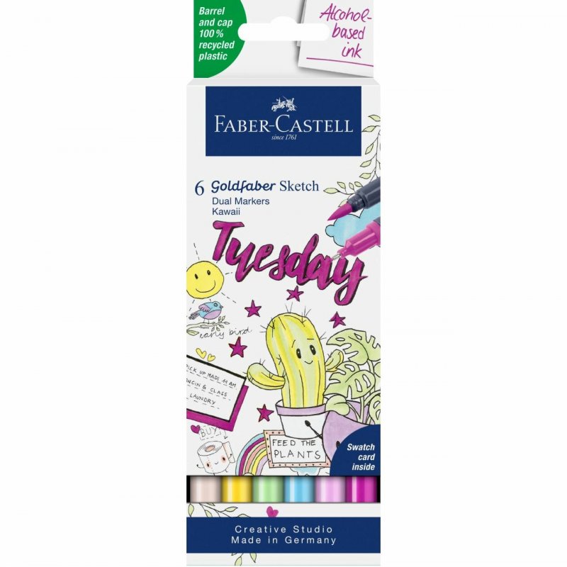 Faber-Castell 164811 stylo fin Multicolore 6 pièce(s)