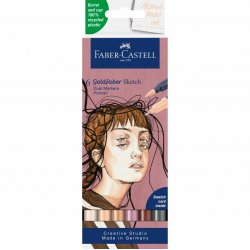 Faber-Castell - Sketch Marker Gofa 6ct set Portrait (164812)