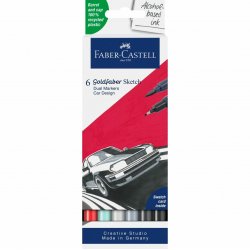 Faber-Castell - Sketch Marker Gofa 6ct set Car design (164813)