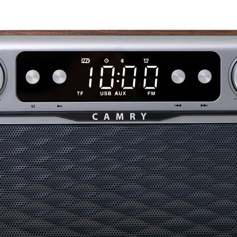 Camry Premium Radio CR 1183 Portable Numérique Aluminium, Noir, Bois