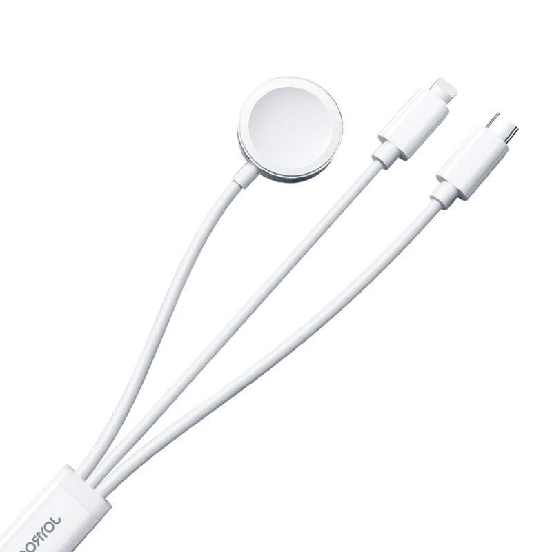 Apple Watch Magnetic Charger Joyroom S-IW008 Lightning USB-C 5V 1.2m (White)