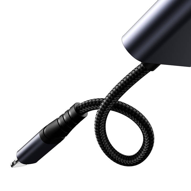 2-in-1 Audio adapter Joyroom SY-L01 Lightning to 3.5mm Lightning (black)