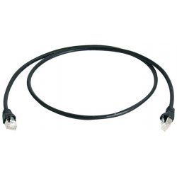 Telegärtner MP8 FS 500 LSZH 0.25m networking cable Black Cat6a SF/UTP (S-FTP)