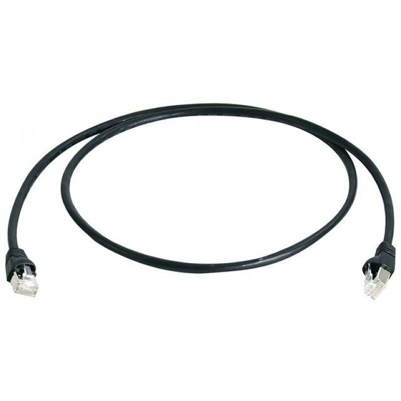 Telegärtner MP8 FS 500 LSZH 0.25m câble de réseau Noir 0,25 m Cat6a SF/UTP (S-FTP)