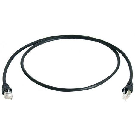 Telegärtner MP8 FS 500 LSZH 0.25m câble de réseau Noir 0,25 m Cat6a SF/UTP (S-FTP)
