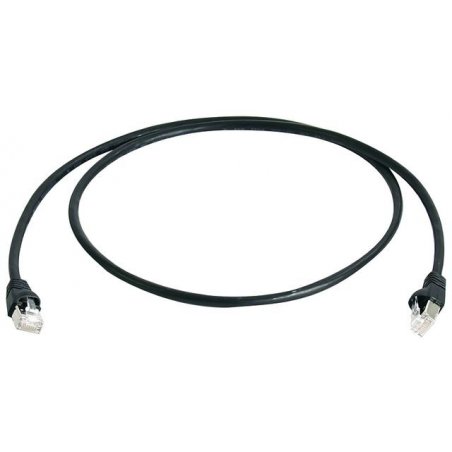 Telegärtner MP8 FS 500 LSZH 0.25m networking cable Black Cat6a SF/UTP (S-FTP)