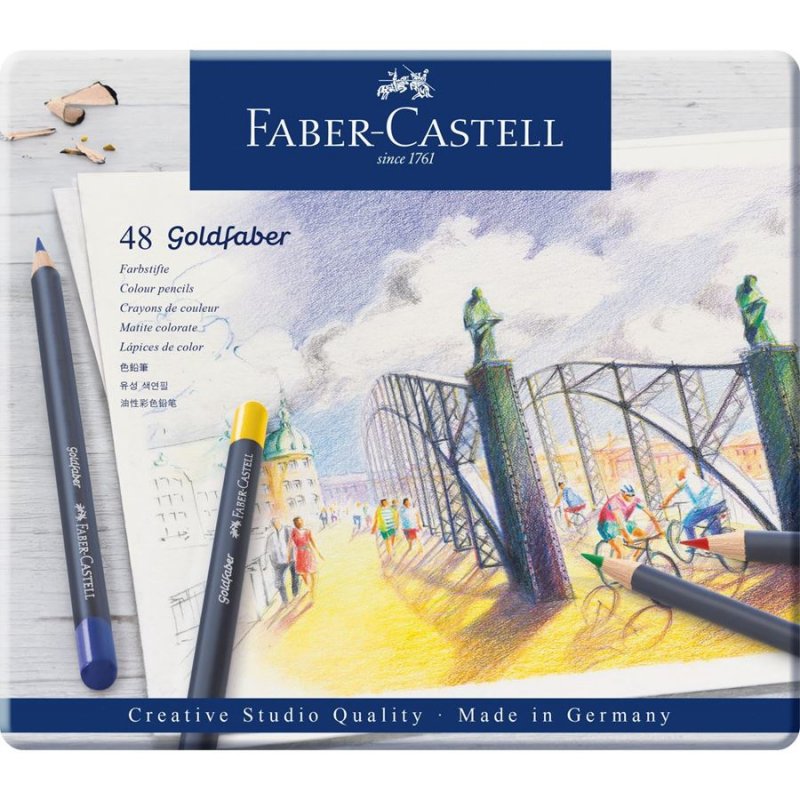 Faber-Castell - Goldfaber Colour pencil tin of 48