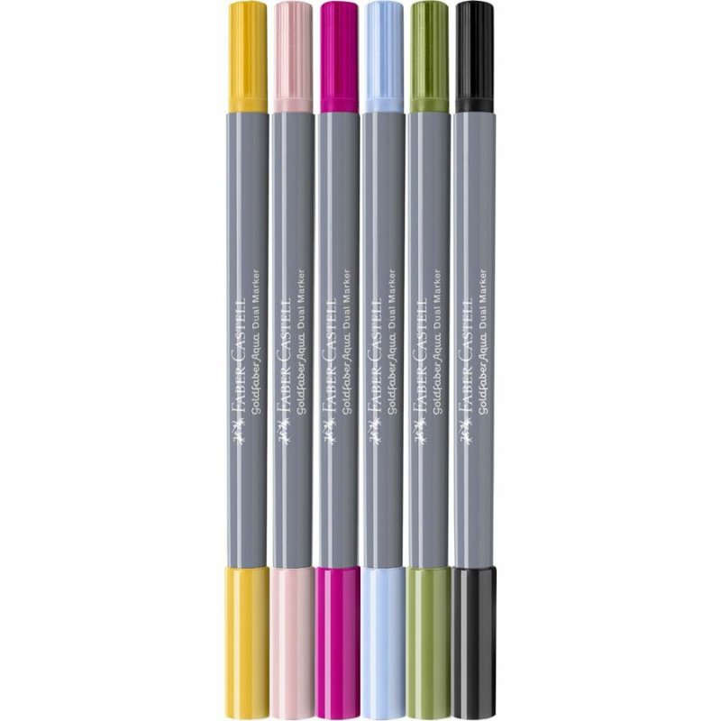 Faber-Castell Goldfaber Aqua Dual fineliner Fine Black, Green, Light Blue, Light pink, Magenta, Yellow 1 pc(s)