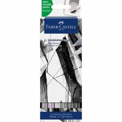 Faber-Castell - Gofa Aqua Dual Marker Shades of grey (6 pcs) (164522)