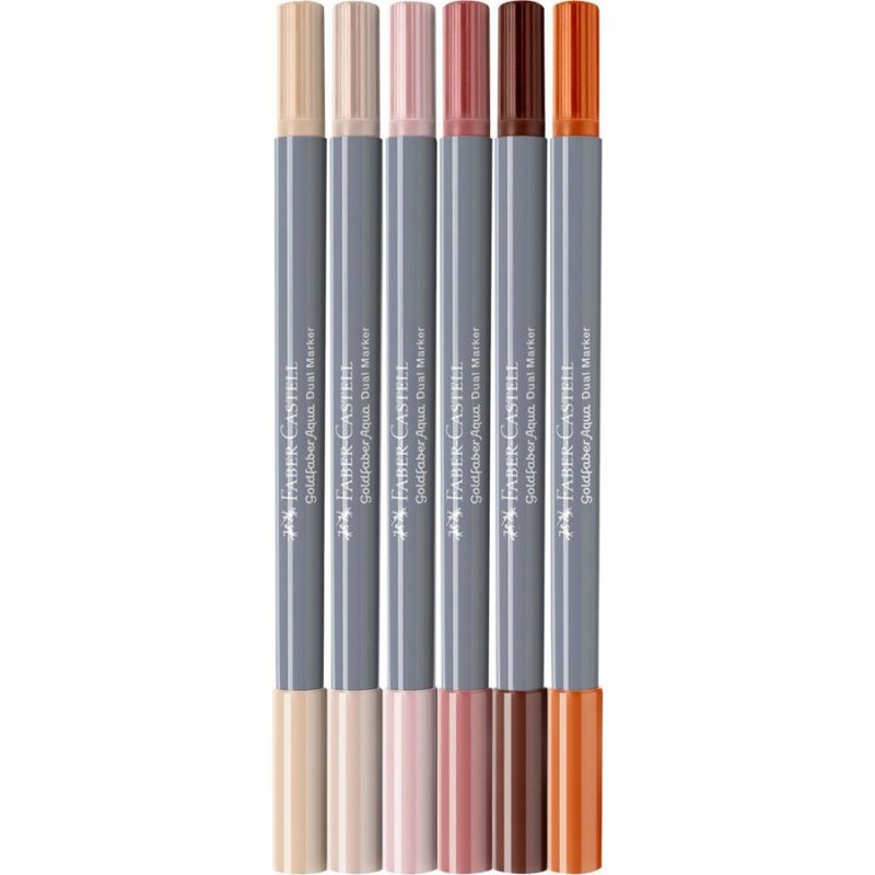 Faber-Castell - Gofa Aqua Dual Marker Portrait (6 pcs) (164523)