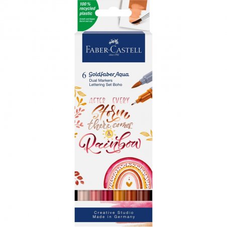 Faber-Castell - Gofa Aqua Dual Marker Lettering Set BoHo (164518)