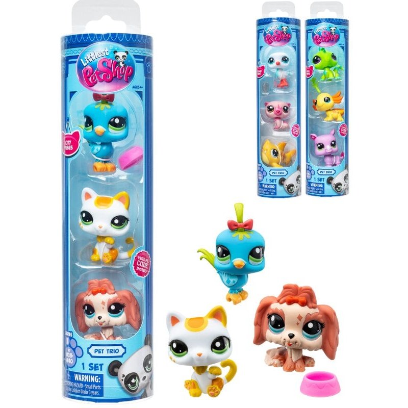 LITTLEST PET SHOP - PET TRIO IN TUBE ASS (00550)