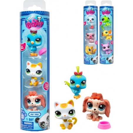 LITTLEST PET SHOP - PET TRIO IN TUBE ASS (00550)