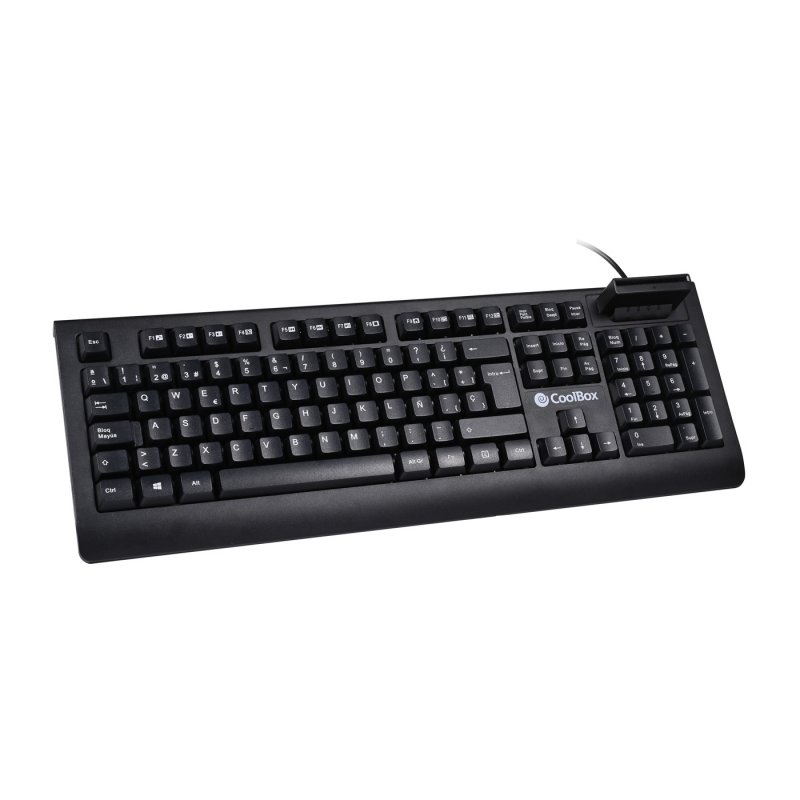 CoolBox COO-TEC04DNI clavier USB QWERTY Espagnole Noir