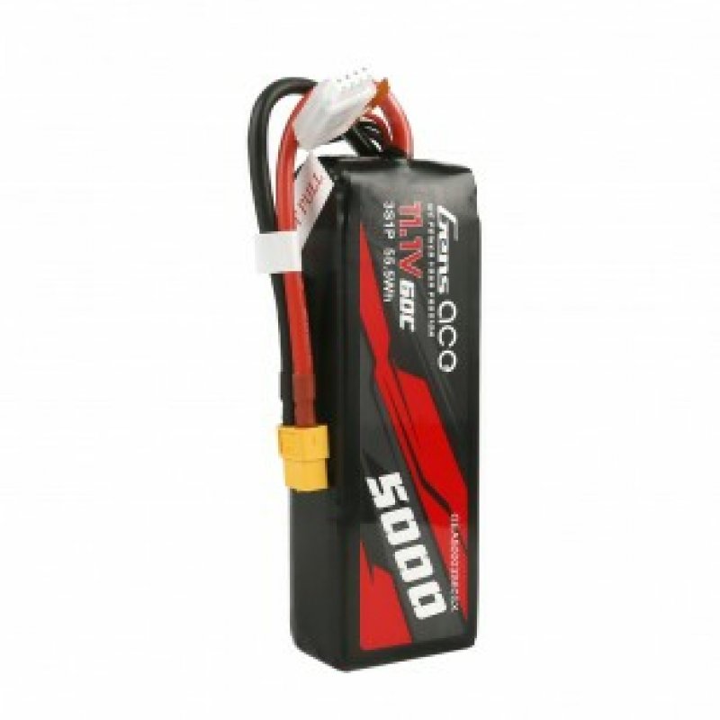 Gens ace G-Tech 5000mAh 11.1V 60C 3S1P Short-Size Lipo With XT60 Plug