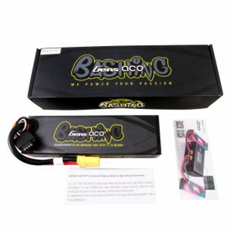 Gens ace G-Tech 8000mAh 11.1V 100C 3S1P Lipo Battery Pack with EC5-Bashing Series