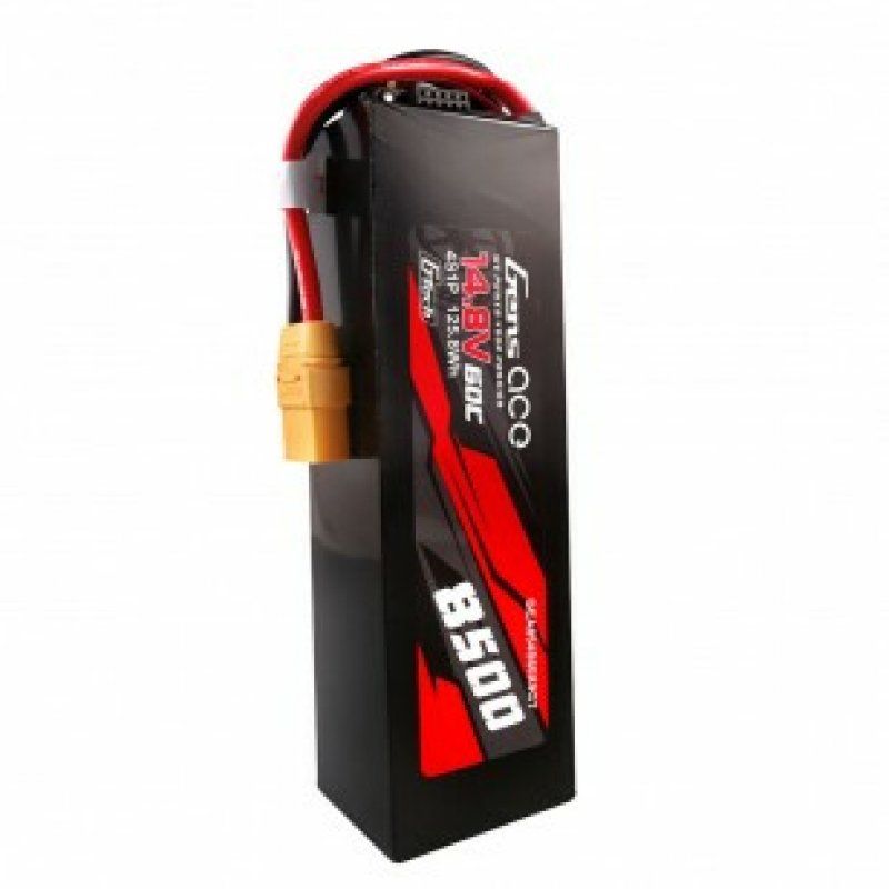 Gens ace G-Tech 8500mAh 14.8V 60C 4S1P Lipo Battery Pack PC Material Case with XT90 plug