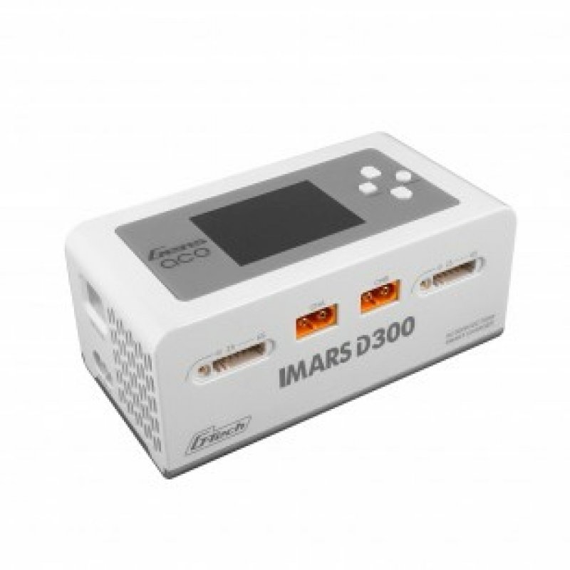 Gens Ace IMARS D300 G-Tech Channel AC/DC 300W/700W RC Battery Charger-EU White