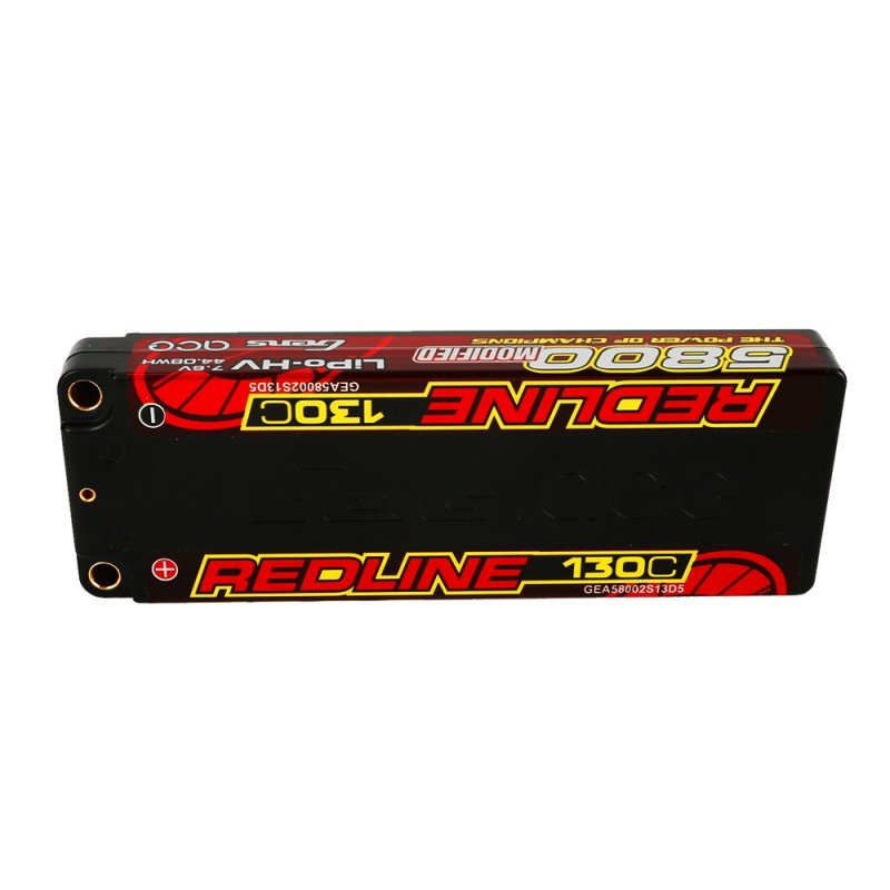 Gens ace Redline Series LiPo Battery 5800mAh 7.6V 130C 2S1P HC65
