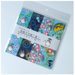 MON VOISIN TOTORO - Eté - Papier Chiyogami 15x15cm