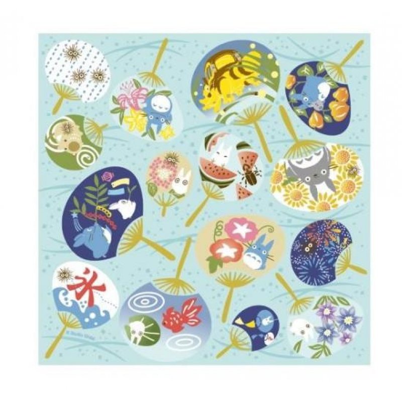 MON VOISIN TOTORO - Eté - Papier Chiyogami 15x15cm