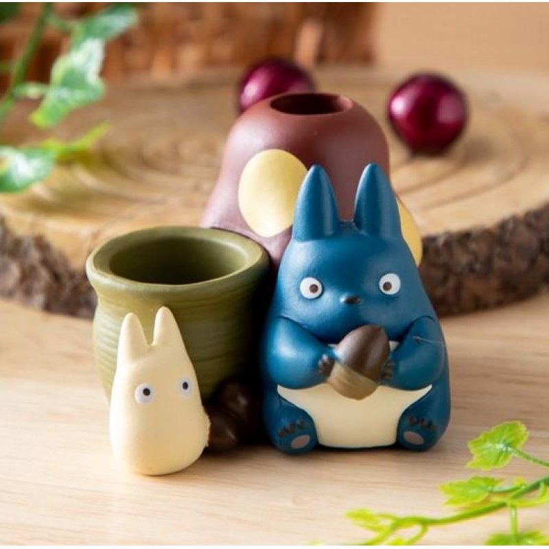 MON VOISIN TOTORO - Totoro Bleu & Blanc - Figurine Pot à crayon 4.5cm