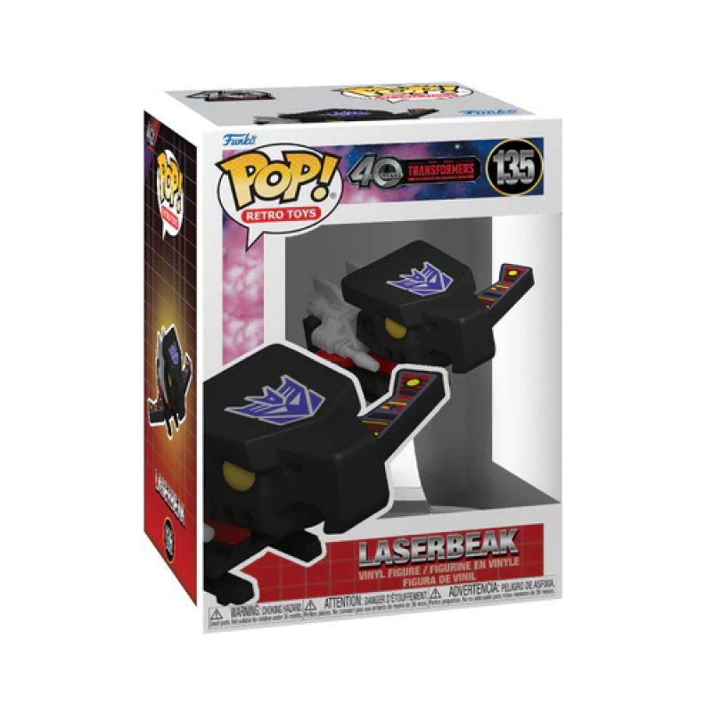 TRANSFORMERS G1 - POP Retro Toys N° 135 - Laserbeak avec Chase