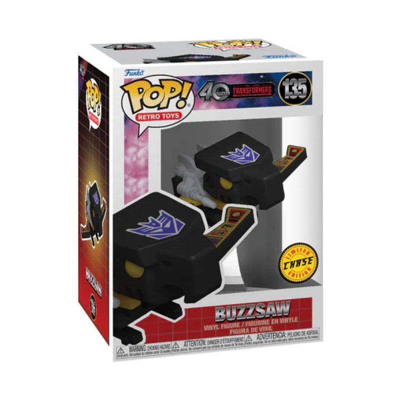 TRANSFORMERS G1 - POP Retro Toys N° 135 - Laserbeak avec Chase