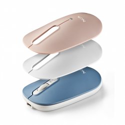 Souris sans fil Bluetooth NGS Shell RB (Blanc/Bleu/Rose)
