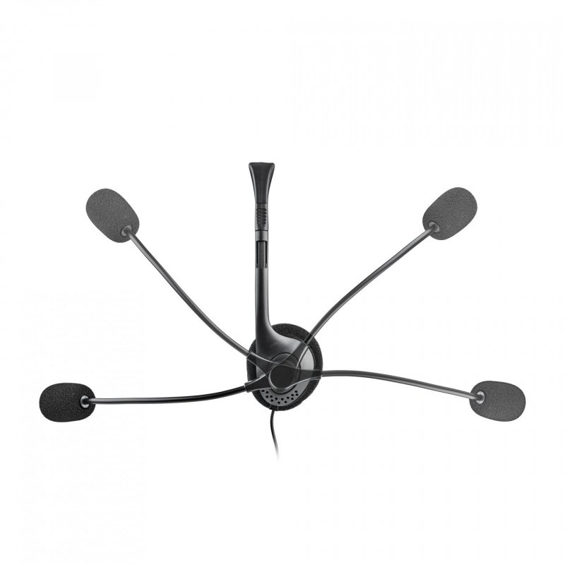 NGS MS103 MAX Casque Avec fil Arceau Appels/Musique Noir