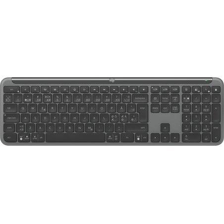 Logitech K950 Signature Slim keyboard RF Wireless Bluetooth QWERTY Danish, Finnish, Nordic, Swedish Graphite