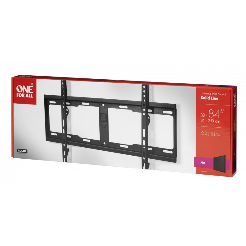 One For All WM4611 2,13 m (84") Noir